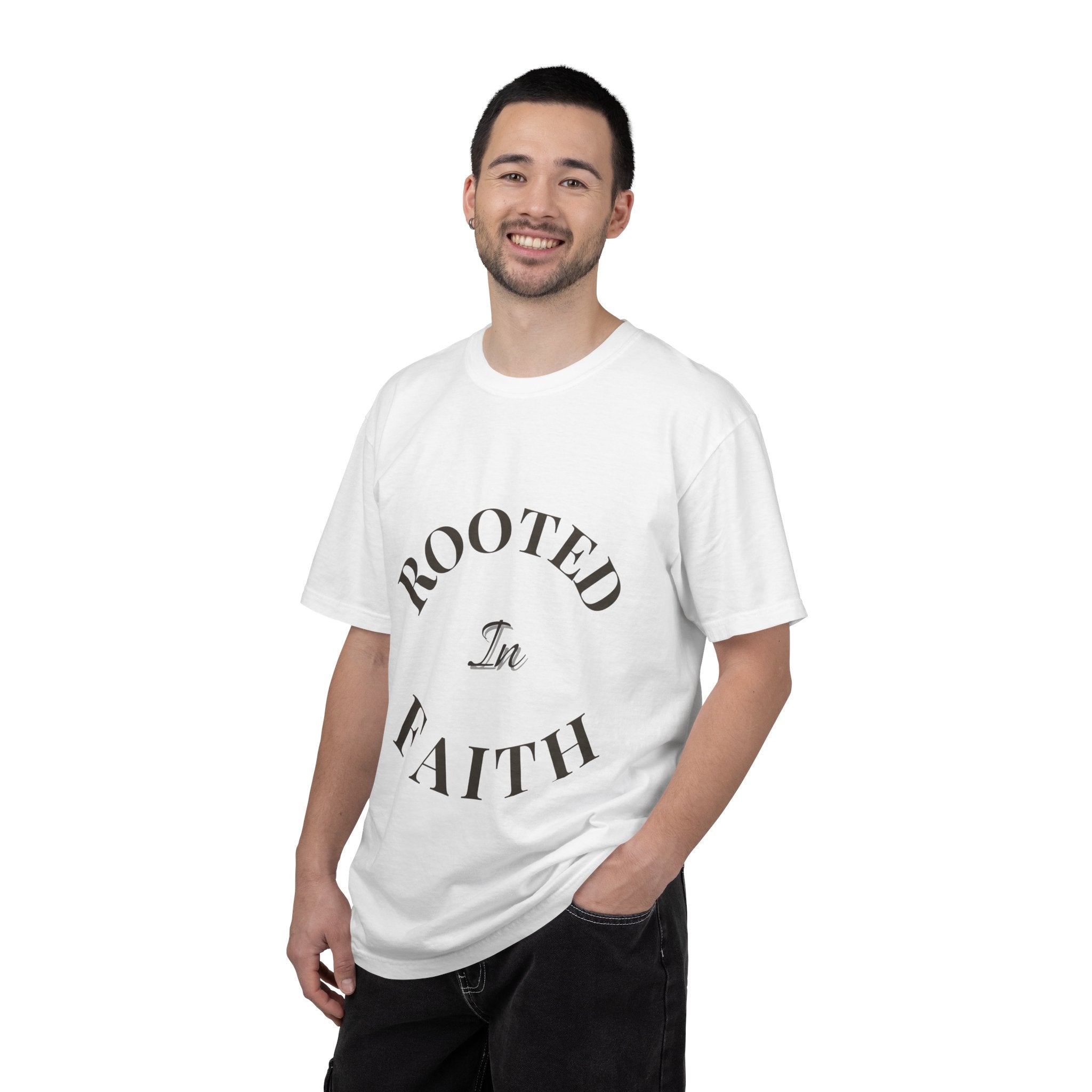 Rooted In Faith T-shirt | Faith Typography Tee