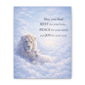 Lion and Lamb in Clouds Peace Joy Canvas