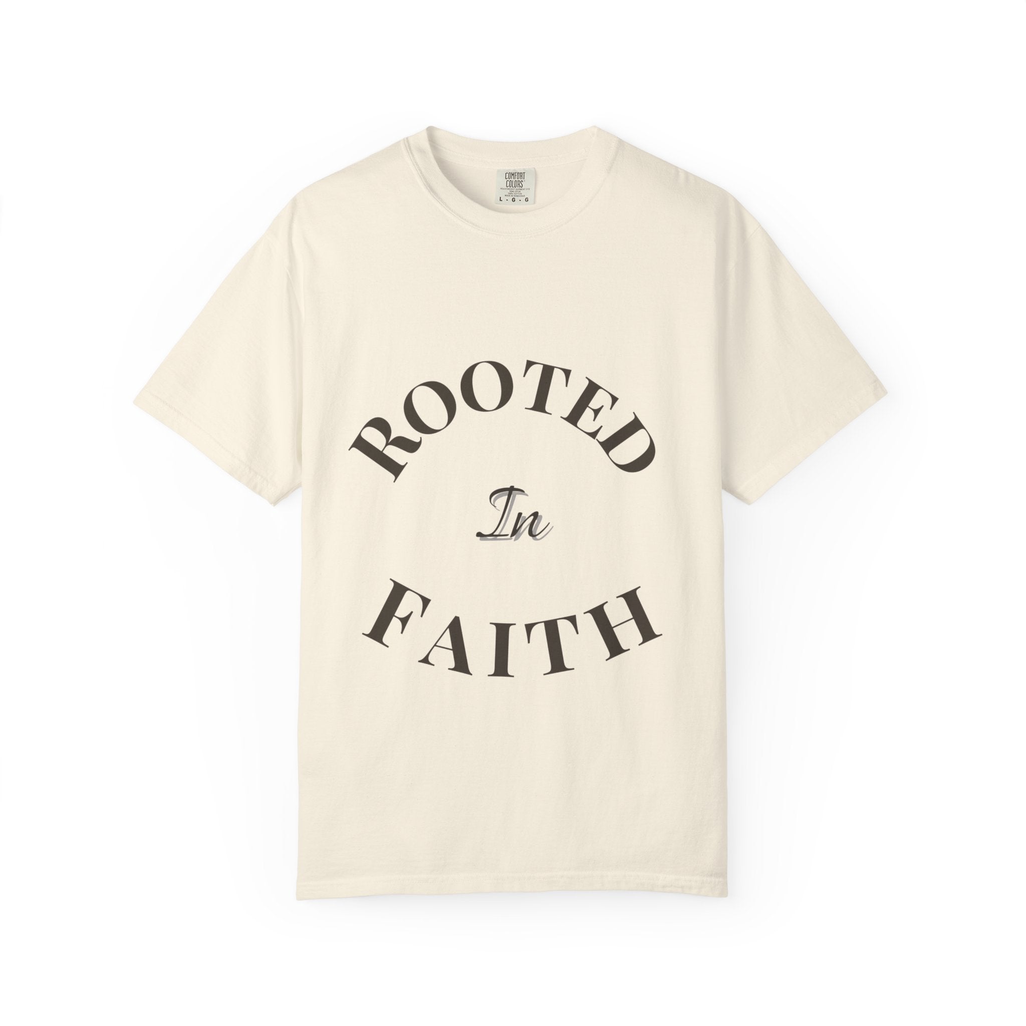 Rooted In Faith T-shirt | Faith Typography Tee