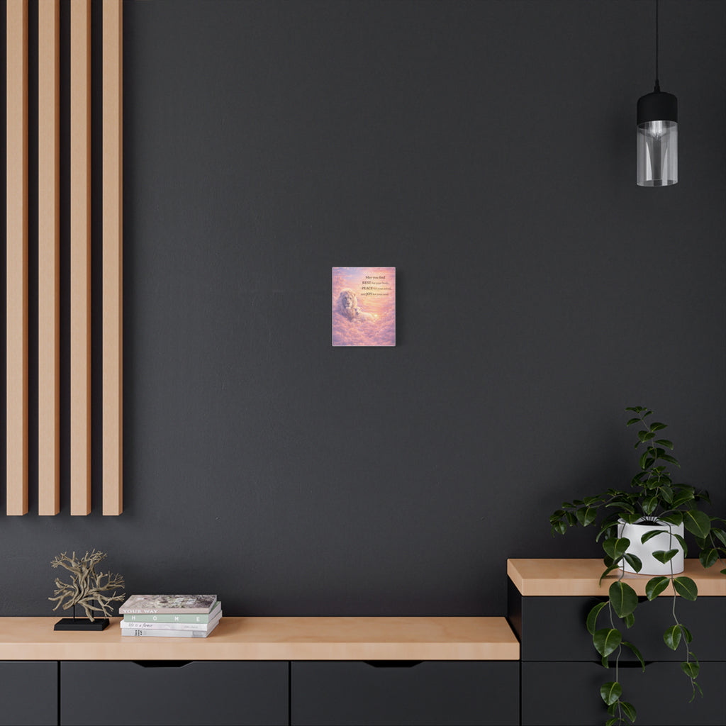 Lion & Lamb Canvas Vertical