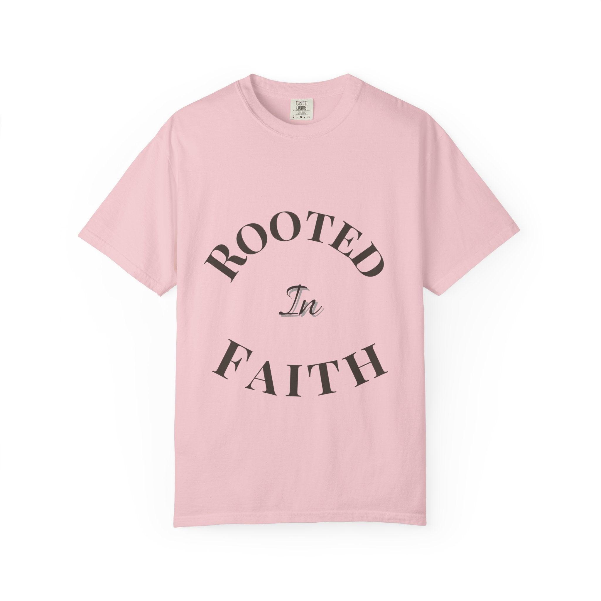 Rooted In Faith T-shirt | Faith Typography Tee