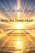 Trust in the Lord – Proverbs 3:5–6 Canvas